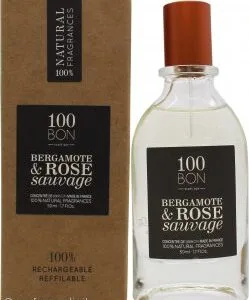 100BON Bergamote & Rose Sauvage Eau de Parfum Concentrate Ricaricabile 50ml Spray