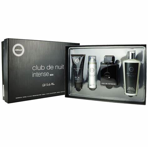 Armaf Club De Nuit Intense Set Regalo 105ml EDT + 100ml Gel Doccia + 240ml Shampoo + 50ml Spray Corpo