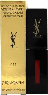 Yves Saint Laurent Vernis à Lèvres Vinyl Cream Rossetto Liquido 5.3ml – 411 Rhythm Red