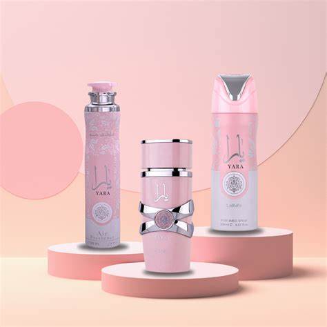 Lattafa Perfumes Yara Gift Set (100ml EDP + 300ml Air Freshener + 200ml Perfumed Spray)